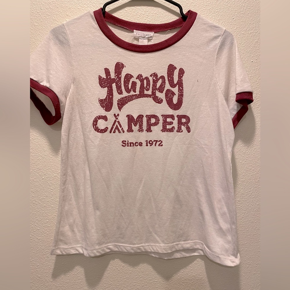 Happy camper crop top